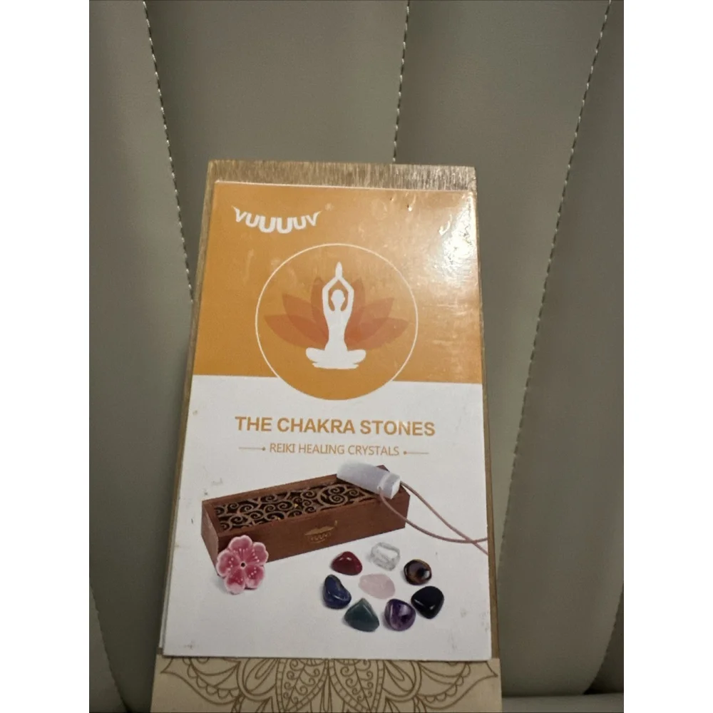 VUUUUV CHAKRA STONES Healing Crystals Set Of 8 Tumbled & Polished